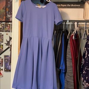 LuLaRoe Large Amelia Dress in blue